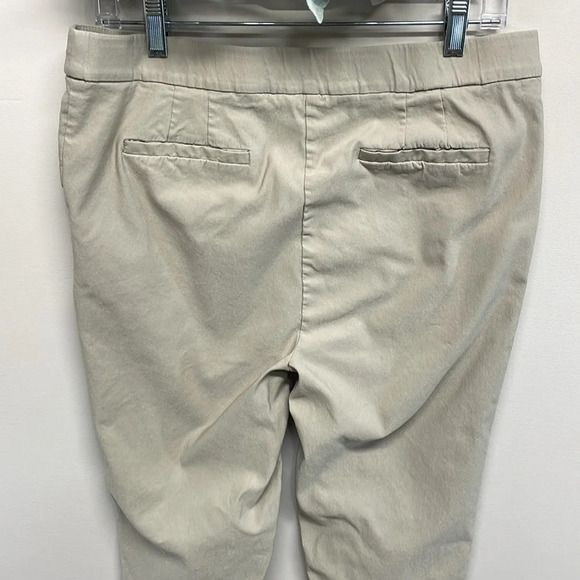 Jones New York Pull On Stretch Slim Dress Pants Khaki Tan L - Picture 5 of 14